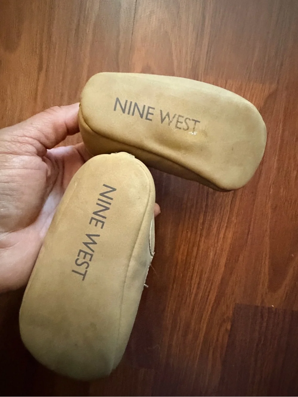 Nine West Tan Slip-On Baby Walker Shoes